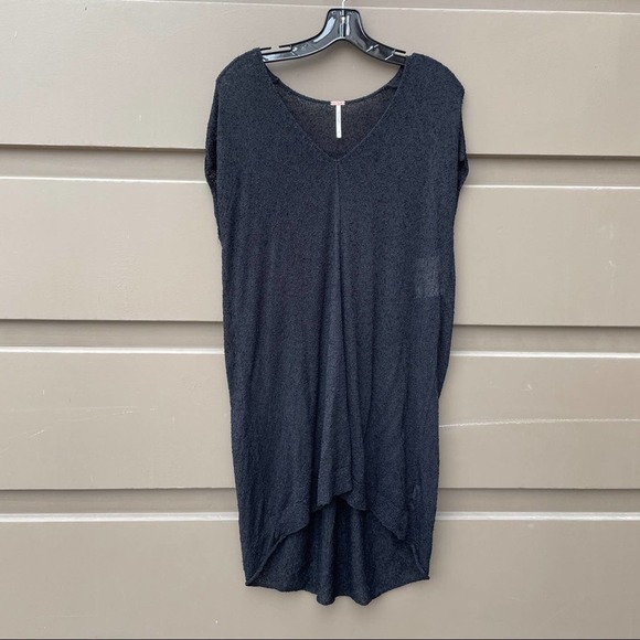 Free People Take it Easy Top Black Size Small - Picture 2 of 6